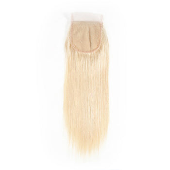 613 Blonde 4x4 Closure Straight/Body Wave - Virgin Hair
